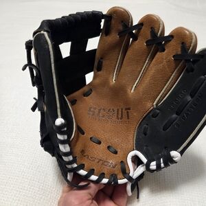 Easton Brown and Black Baseball Glove